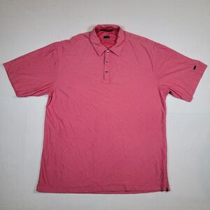 Nike Tiger Woods Collection Golf‎ Dri Fit Polo L Pink Coral Performance